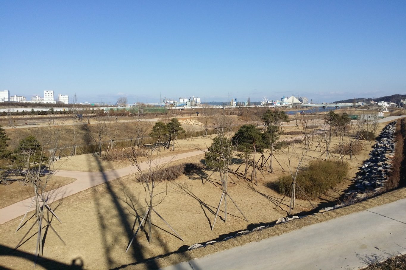 동해전천 생태하천 조성사업 시공 사진