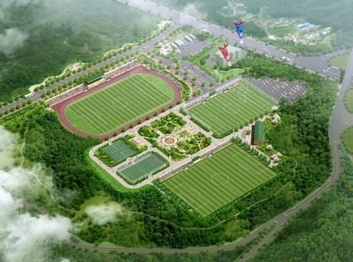 시민축구공원(F.P) 조성공사 중 조경공사 시공 사진